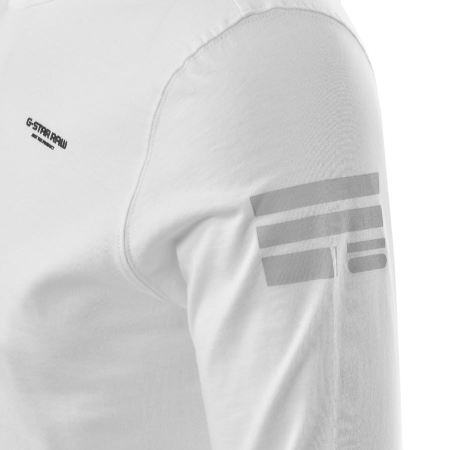 Alternative Image for ProductG Star Raw Base Crew Long Sleeve T Shirt White3